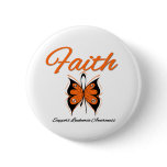 Leukemia Faith Butterfly Ribbon buttons