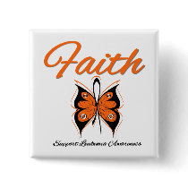 Leukemia Faith Butterfly Ribbon buttons
