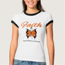 Leukemia Faith Butterfly Ribbon t-shirts