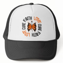 Leukemia Faith Love Cure hats