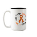 Leukemia Faith Love Cure mug