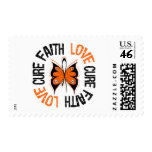 Leukemia Faith Love Cure postage