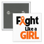 Leukemia Fight Like a Girl buttons