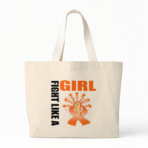 Leukemia Fight Like A Girl Power Canvas Bag