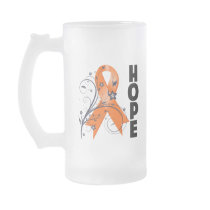 Leukemia Floral Hope Ribbon 2 Coffee Mugs