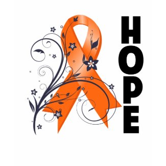 Leukemia Floral Hope Ribbon 2 shirt