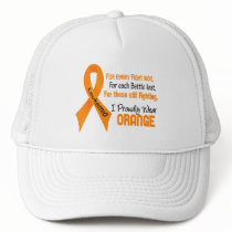 Leukemia For Every…..I Proudly Wear Orange 1 hats