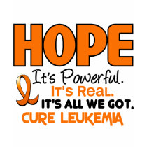 Leukemia HOPE 1 t-shirts