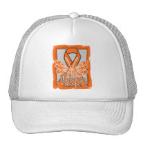 Leukemia Hope Butterfly Portrait. Mesh Hats