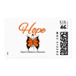Leukemia Hope Butterfly Ribbon postage