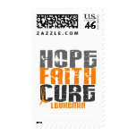 Leukemia HOPE FAITH CURE Postage Stamps
