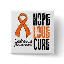 Leukemia Hope Love Cure Ribbon buttons