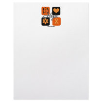 Leukemia Hope Love Inspire Awareness Personalized Letterhead