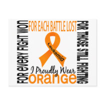 Leukemia I Proudly Wear Orange 2 Postcards