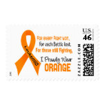 Leukemia I Proudly Wear Orange postage