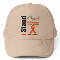 Leukemia I Stand Alongside My Daughter Trucker Hats