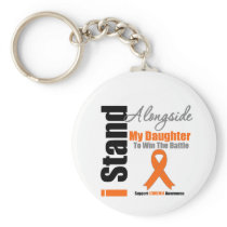 Leukemia I Stand Alongside My Daughter Keychains