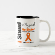 Leukemia I Stand Alongside My Sister Coffee Mugs