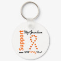 Leukemia I Support My Grandson keychains