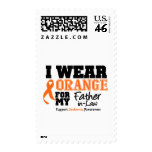 Leukemia I Wear Orange For Father-in-Law Postage