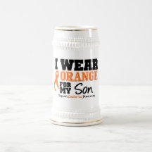 Leukemia I Wear Orange For My Son Mug