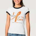 Leukemia I Wear Orange Ribbon For The Cure t-shirts