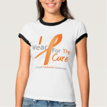 Leukemia I Wear Orange Ribbon For The Cure t-shirts