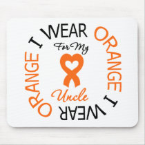 Leukemia I Wear Orange Ribbon Uncle (Heart Ribbon) mousepads by giftsforawareness Leukemia I Wear Orange Ribbon Uncle (Heart Ribbon) mousepads