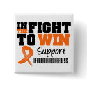 Leukemia In The Fight To Win buttons