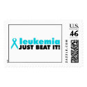 LEUKEMIA JUST BEAT IT postage