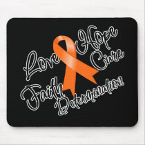 Leukemia Love Hope Determination Mousepad