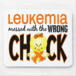 Leukemia Messed With The Wrong Chick Mousepads