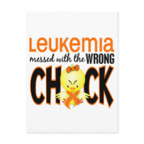 Leukemia Messed With The Wrong Chick Postcard