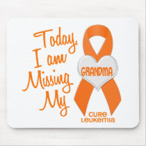 Leukemia Missing My Grandma 1 mousepads by awarenessgifts Leukemia Missing My Grandma 1 mousepads