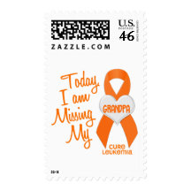 Leukemia Missing My Grandpa 1 Postage Stamp