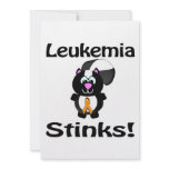 Leukemia Orange Stinks Skunk Awareness Design Invitation
