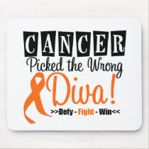 Leukemia Picked The Wrong Diva v2 Mouse Pad