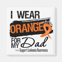 Leukemia Ribbon For My Dad Magnet