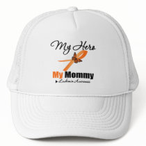 Leukemia Ribbon My HERO My Mommy hats