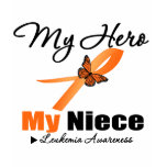 Leukemia Ribbon My HERO My Niece