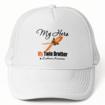 Leukemia Ribbon My HERO My Twin Brother hats
