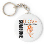 Leukemia Someone I Love Earned Their Wings keychains