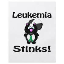 Leukemia Stinks Skunk Awareness Design Flyer