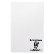 Leukemia Stinks Skunk Awareness Design Stationery Paper