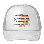 LEUKEMIA Supporting Admiring Honoring 3 Trucker Hat
