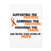 LEUKEMIA Supporting Admiring Honoring 3 postcards