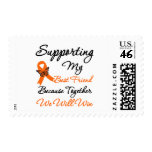 Leukemia Supporting My Best Friend postage