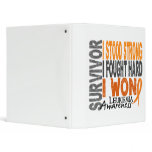 Leukemia Survivor 4 Vinyl Binder