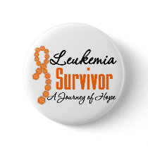Leukemia Survivor Awareness Journey Ribbon buttons