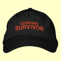 Leukemia Survivor embroidered hats